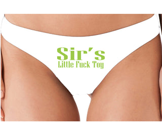 Sir's Little Fuck Toy - White Thong