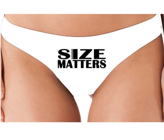 Size Matters - White Thong