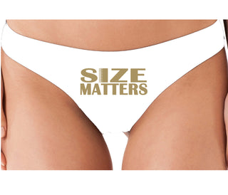 Size Matters - White Thong