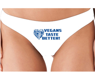 Vegans Tastes Better - White Thong
