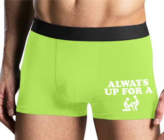 Always Up For A Threesome - Yellow Boxer Brief
