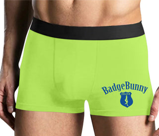 Badge Bunny for LEO Wife or Girlfriend - Yellow Boxer Brief