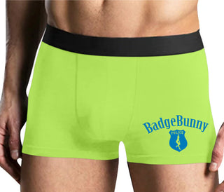 Badge Bunny for LEO Wife or Girlfriend - Yellow Boxer Brief