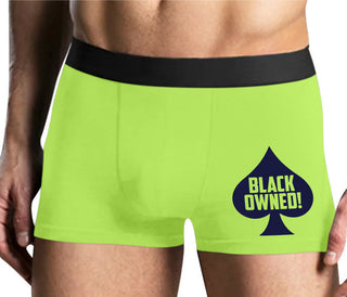 Black Owned - Queen of Spades - Yellow Boxer Brief