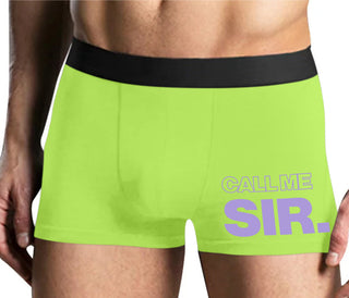 Call Me Sir - Yellow Boxer Brief