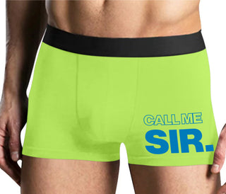 Call Me Sir - Yellow Boxer Brief