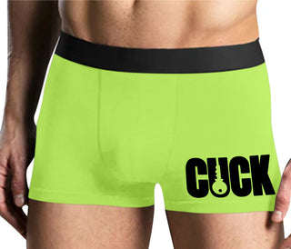 Cuck - Lock Logo - Yellow Boxer Brief