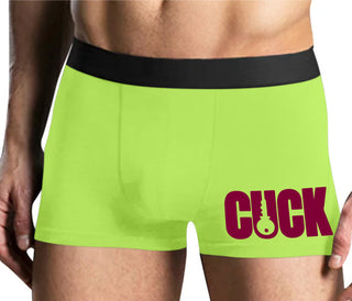 Cuck - Lock Logo - Yellow Boxer Brief