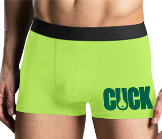 Cuck - Lock Logo - Yellow Boxer Brief