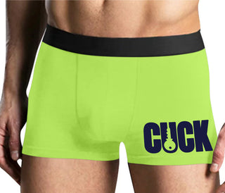 Cuck - Lock Logo - Yellow Boxer Brief
