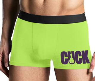 Cuck - Lock Logo - Yellow Boxer Brief