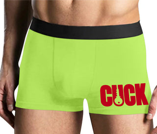 Cuck - Lock Logo - Yellow Boxer Brief