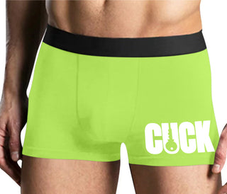 Cuck - Lock Logo - Yellow Boxer Brief
