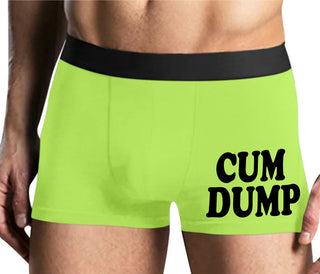 Cum Dump - Bold Design - Yellow Boxer Brief