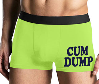 Cum Dump - Bold Design - Yellow Boxer Brief