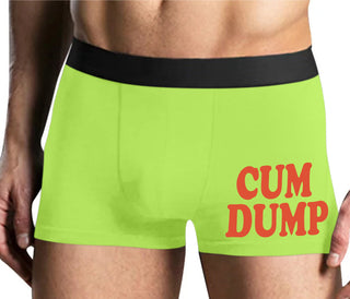 Cum Dump - Bold Design - Yellow Boxer Brief