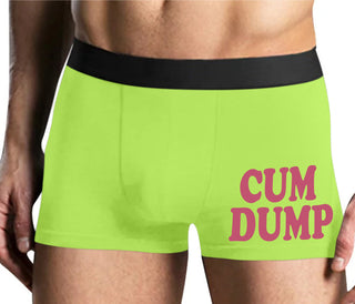 Cum Dump - Bold Design - Yellow Boxer Brief