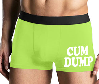 Cum Dump - Bold Design - Yellow Boxer Brief