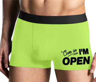 Cum In I'm Open - Yellow Boxer Brief