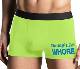Daddys Little Whore - Yellow Boxer Brief