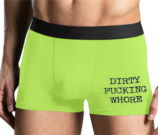 Dirty Fucking Whore - Yellow Boxer Brief