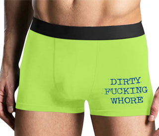 Dirty Fucking Whore - Yellow Boxer Brief