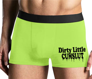 Dirty Little Cumslut - Yellow Boxer Brief