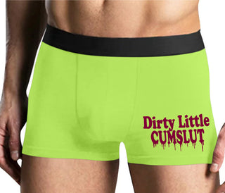 Dirty Little Cumslut - Yellow Boxer Brief
