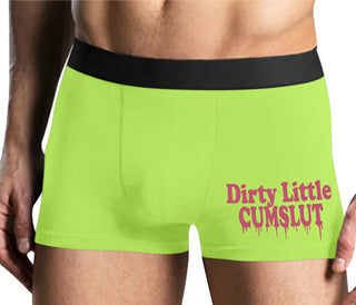 Dirty Little Cumslut - Yellow Boxer Brief