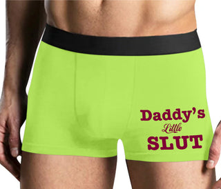 Daddy's Little Slut - Yellow Boxer Brief