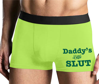 Daddy's Little Slut - Yellow Boxer Brief