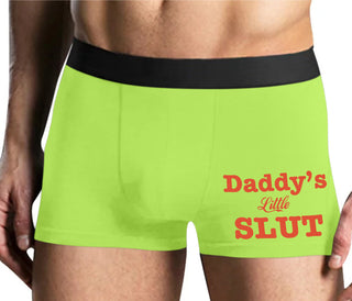 Daddy's Little Slut - Yellow Boxer Brief