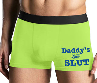 Daddy's Little Slut - Yellow Boxer Brief