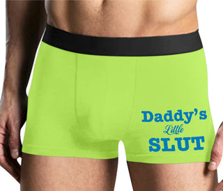 Daddy's Little Slut - Yellow Boxer Brief