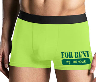 For Rent By The Hour - Yellow Boxer Brief