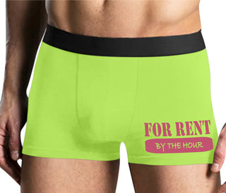 For Rent By The Hour - Yellow Boxer Brief