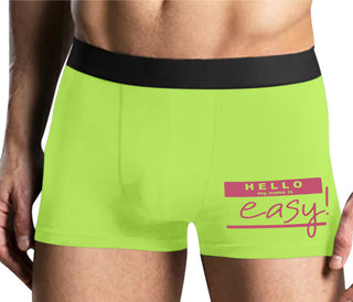 Hello My Name Is Easy - Yellow Boxer Brief