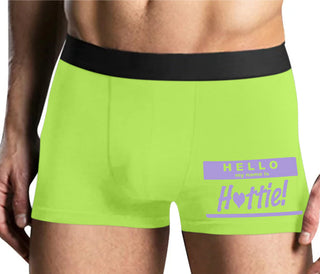 Hello My Name Is Hottie - Yellow Boxer Brief