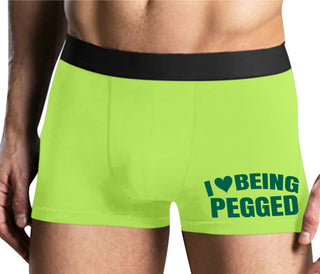 I Love Being Pegged - Yellow Boxer Brief