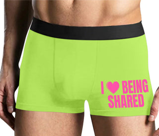 I Love Being Shared - Yellow Boxer Brief