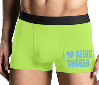 I Love Being Shared - Yellow Boxer Brief