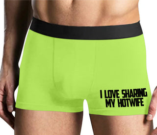 I Love To Share My Hotwife - Yellow Boxer Brief