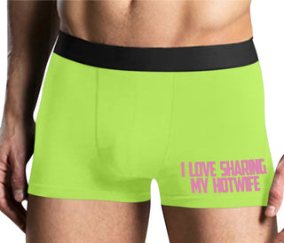 I Love To Share My Hotwife - Yellow Boxer Brief