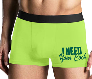 I Need Your Cock - Yellow Boxer Brief