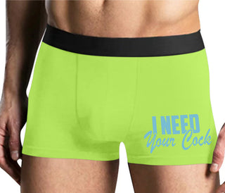 I Need Your Cock - Yellow Boxer Brief