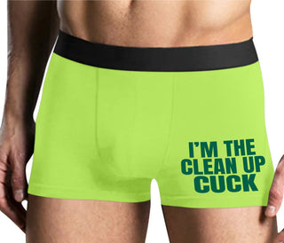 I'm The Clean Up Cuck - Yellow Boxer Brief