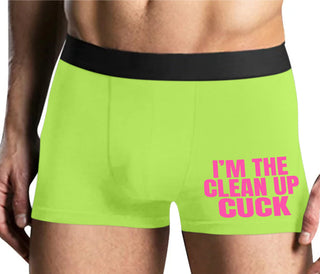 I'm The Clean Up Cuck - Yellow Boxer Brief