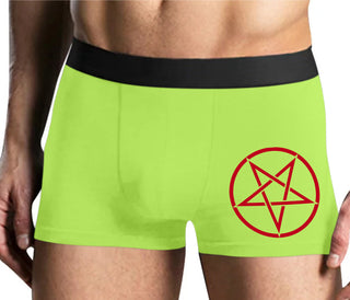 Inverted Pentagram - Yellow Boxer Brief