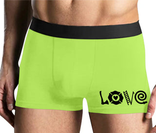 Love Fire Fighter - Yellow Boxer Brief