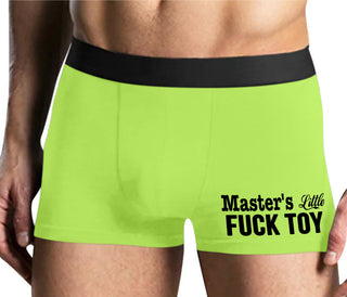 Master's Little Fuck Toy - Yellow Boxer Brief